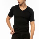 MINERVA ΑΝΔΡΙΚΗ Φανέλα Kοντό Μανίκι 'V' - 2 Τεμάχια Comfort 2-3758