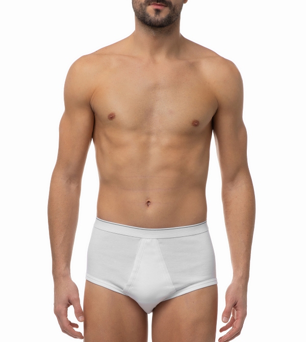 MINERVA CLASSIC Men's Slip with opening and outer elastic 100% COTTON-0 MINERVA CLASSIC Men's Slip with opening and outer elastic 100% COTTON
