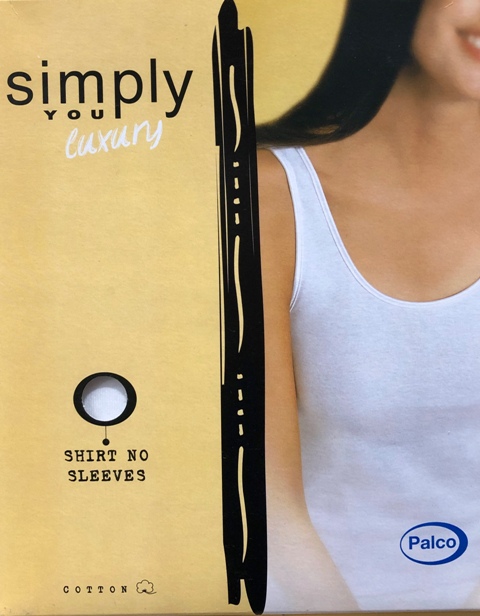 PALCO SIMPLY BEST ΓΥΝΑΙΚΕΙΑ ΦΑΝΕΛΛΑ ΧΩΡΙΣ ΜΑΝΙΚΙ, ΣΑΤΕΝ ΤΕΛΕΙΩΜΑ 100% COTTON-3044