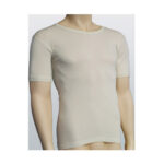 ARCADIA MEN'S SHORT SLEEVE THIN WOOL COTTON SHIRT