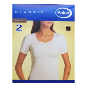 PALCO CLASSIC MOTIF ΓΥΝΑΙΚΕΙΑ ΦΑΝΕΛΛΑ ΚΟΝΤΟ ΜΑΝΙΚΙ 100% COTTON 2 TEMAXIA-0