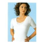 PALCO CLASSIC MOTIF ΓΥΝΑΙΚΕΙΑ ΦΑΝΕΛΛΑ ΜΕ ΚΟΝΤΟ ΜΑΝΙΚΙ 100% COTTON-370