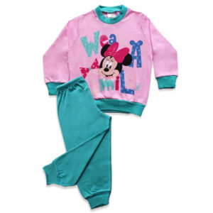 Minerva Baby Βαμβακερή Χειμερινή Πυτζάμα Disney Minnie