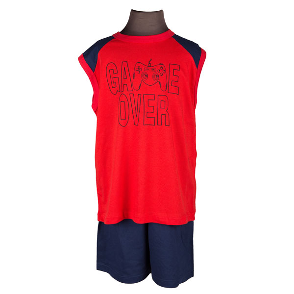 Galaxy Kids & Teenage Cotton Summer Pyjamas "Game Over"