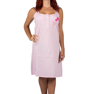 Galaxy Women's Cotton Summer Nightgown with Thin Straps