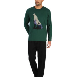 Minerva Men's Pyjamas Wolf