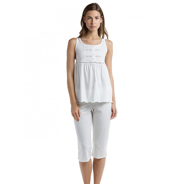 Harmony Women's Summer Pyjamas Lace Embroidery