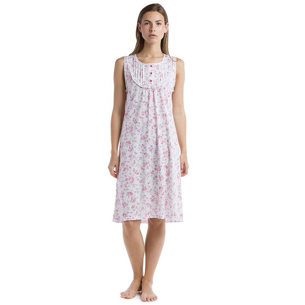Harmony Women's Summer Nightgown Floral Sleeveless Harmony Women's Summer Nightgown Floral Sleeveless