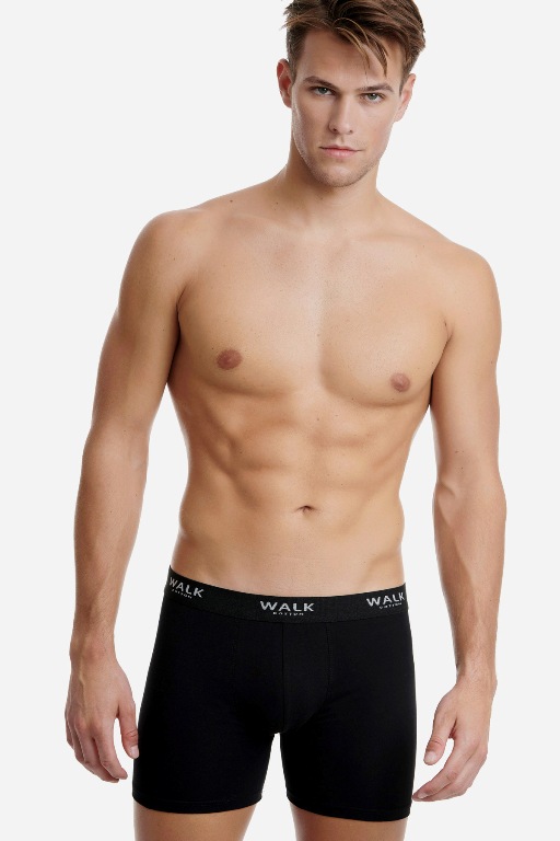 Walk Men's Boxer με Εξωτερικό Λάστιχο 2 Τεμάχια-5952