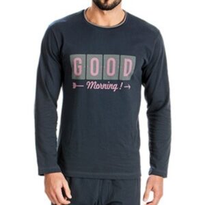Minerva Men's Cotton Pyjamas Good Morning