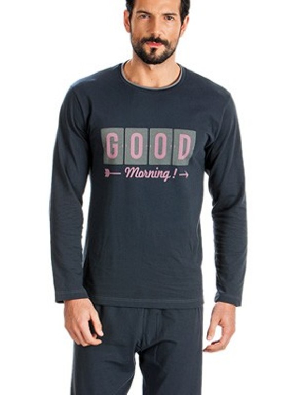 Minerva Men's Cotton Pyjamas Good Morning