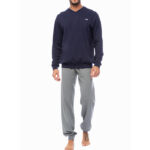 Minerva Men's Pyjamas Signature Minimal V- Neck