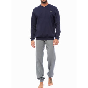 Minerva Men's Pyjamas Signature Minimal V- Neck
