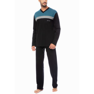 Minerva Men's Pyjamas Sport Colorful V-Neck