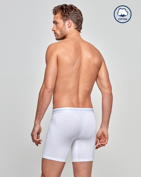 IMPETUS ΑΝΔΡΙΚΟ LONG BOXER COTTON STRETCH 93% Cotton + 7% Elastan-3267
