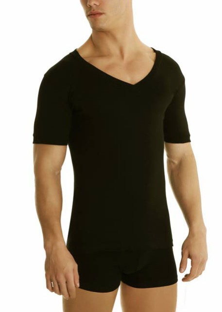PALCO Ανδρική φανέλα κοντό μανίκι Classic Comfort με ""V"". Σύνθεση: 100% βαμβάκι.-0