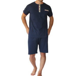 Galaxy Men's Summer Pyjamas 3 Piece Set (Shorts & Long Pants)
