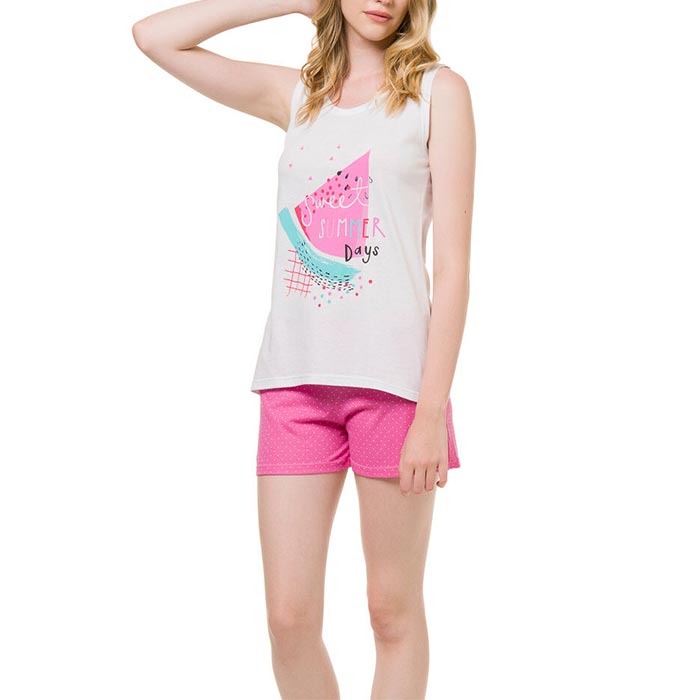 Harmony Women's Youth Summer Print Babydoll