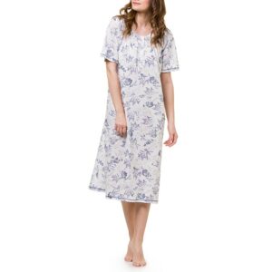 Harmony Women's Classic Summer Nightgown with Sleeves