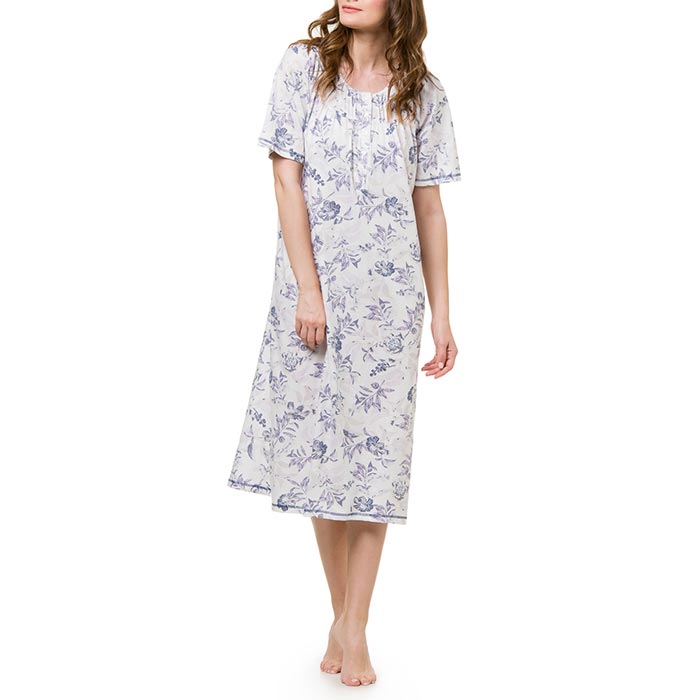 Harmony Women's Classic Summer Nightgown with Sleeves