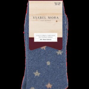 YSABEL MORA Women's Socks THERMAL/ANGORA with pattern