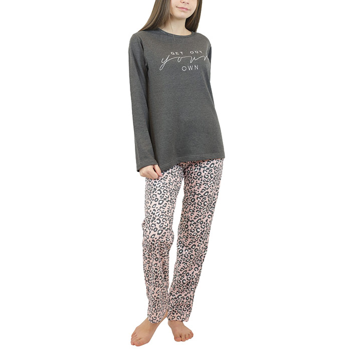 Galaxy Children's/Teenage Cotton Winter Pyjamas LEOPAL PRINT Winter 20-21