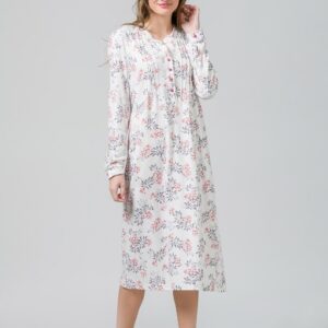 Harmony Classic printed nightgown with buttons
