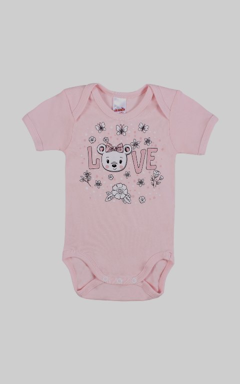 Minervakia Babies Love Short-sleeved baby Onesie-4739 Minervakia Babies Love Short-sleeved baby Onesie