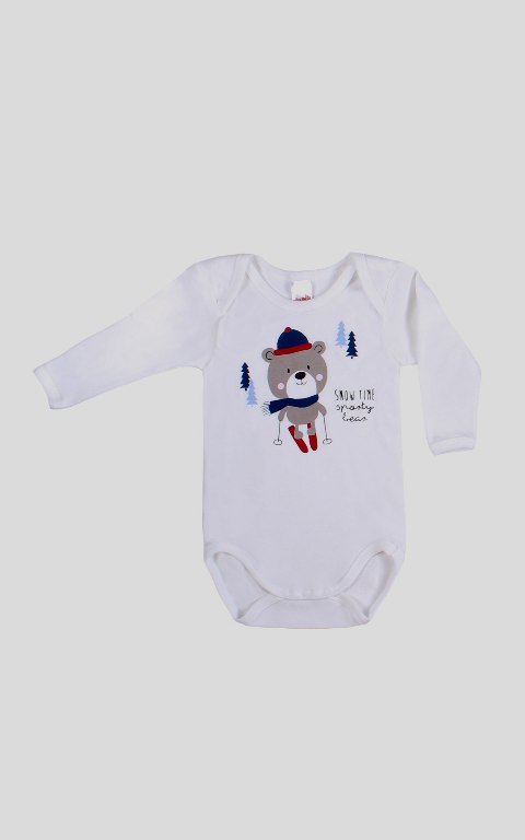 Minervakia Babies Snow Time Μακρυμάνικο Βρεφικό Φορμάκι 2 τμχ-4755