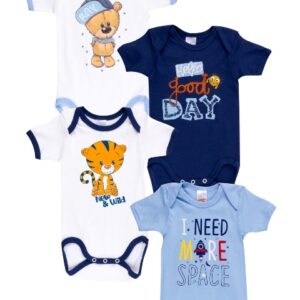 Minervakia Babies More Space Κοντομάνικο Βρεφικό Φορμάκι 4τμχ-0