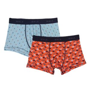 WALK CHILDREN'S BAMBOO BOXER WITH DESIGN 2 ITEMS
