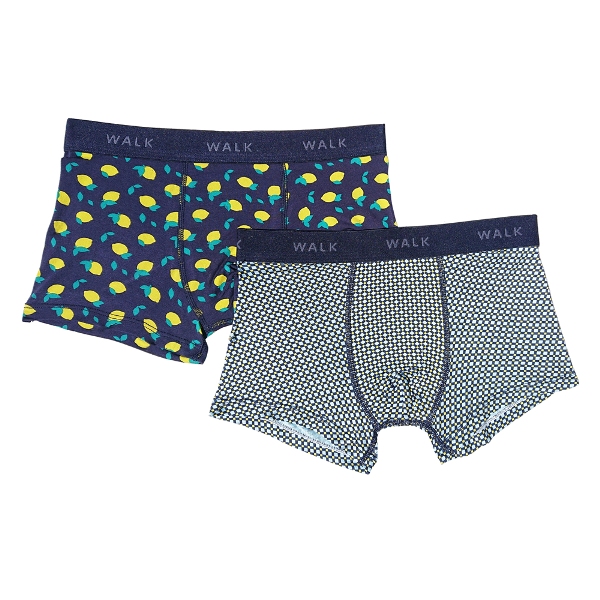 WALK KIDS BOXER BAMBOO WITH PATTERN 2 ITEMS