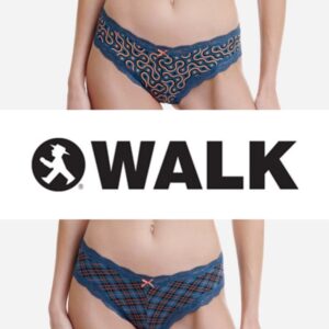 WALK WOMEN'S LACE BRIEF WITH PRINT BAMBOO 2PCS W2014print-0