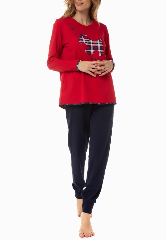 Minerva Women's Cotton Pyjamas Doggy