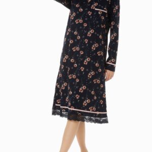 Minerva Women's Nightgown Floral / Stripe 