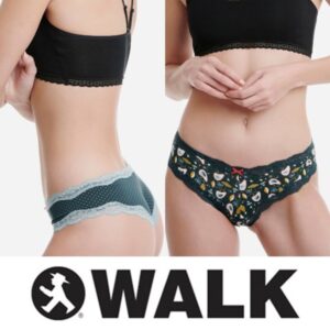 WALK WOMEN'S LACE BRIEF WITH PRINT BAMBOO 2PCS W2014print-0