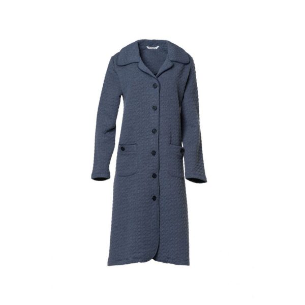 Harmony Women's Long QUILTED Winter Robe WITH BUTTONS