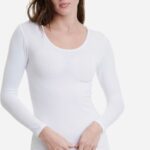 WALK ΓΥΝΑΙΚΕΙO TOP ΜΑΚΡΥ ΜΑΝΙΚΙ ΛΑΙΜΟΚΟΨΗ BAMBOO-5275