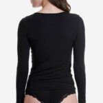 WALK ΓΥΝΑΙΚΕΙO TOP ΜΑΚΡΥ ΜΑΝΙΚΙ ΛΑΙΜΟΚΟΨΗ BAMBOO-5270