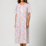 Harmony women's classic printed short sleeve nightgown