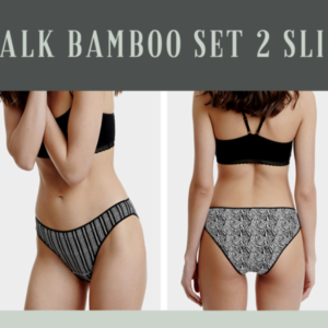 WALK WOMEN'S SLIP WITH PRINT BAMBOO 2PCS W2012-50-0