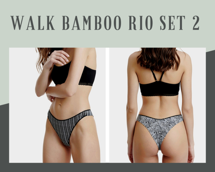 WALK WOMEN RIO BAMBOO WITH PATTERN 2 ITEMS W2018-9