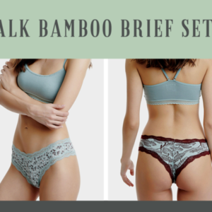 WALK WOMEN'S SLIP LACE BAMBOO 2PCS W2014-43-0