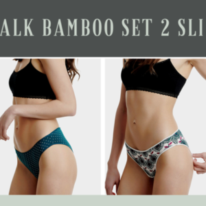 WALK WOMEN'S SLIP WITH PRINT BAMBOO 2PCS W2012-49-0