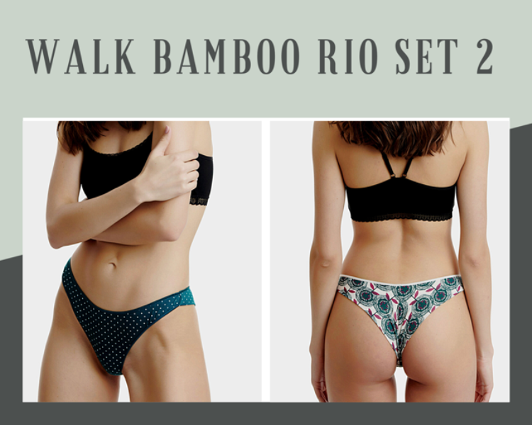 WALK WOMEN RIO BAMBOO WITH PATTERN 2 ITEMS W2018-8-0