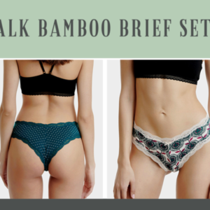 WALK WOMEN'S BRIEF LACE BAMBOO 2PCS W2014-44-0