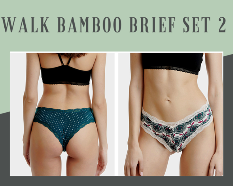 WALK WOMEN'S BRIEF LACE BAMBOO 2PCS W2014-44-0