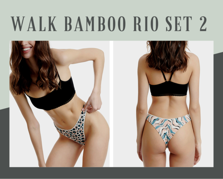 WALK WOMEN RIO BAMBOO WITH PATTERN 2 ITEMS W2018-6-0