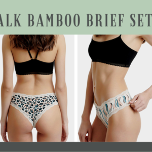 WALK WOMEN'S BRIEF LACE BAMBOO 2PCS W2014-42-0