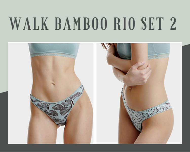 WALK WOMEN RIO BAMBOO WITH PATTERN 2 ITEMS W2018-7-0